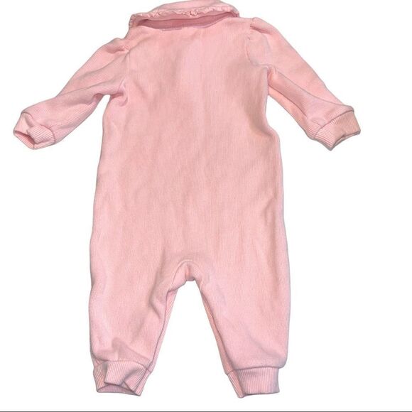 Ralph‎ Lauren Pastel Pink Knit Snap Bottom One Piece Bodysuit - Picture 2 of 7